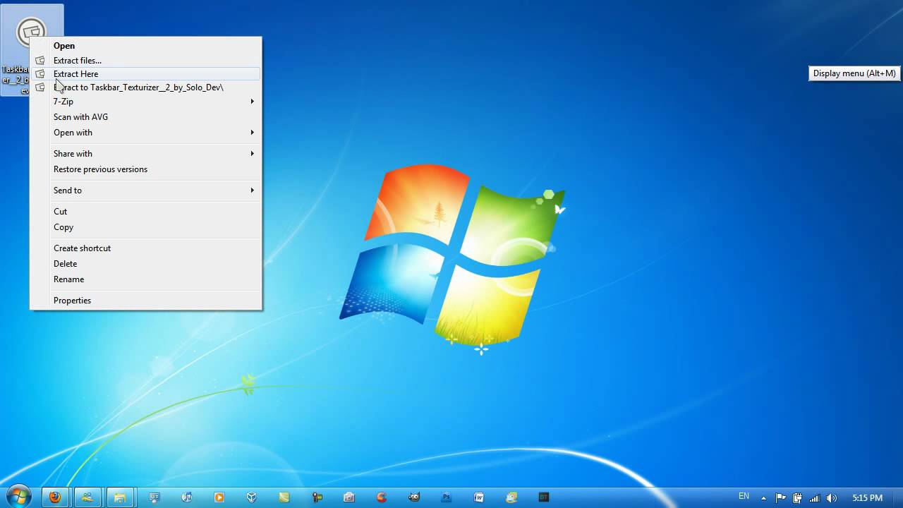 Windows 7 Taskbar Texture